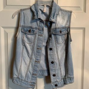 Blue jean vest